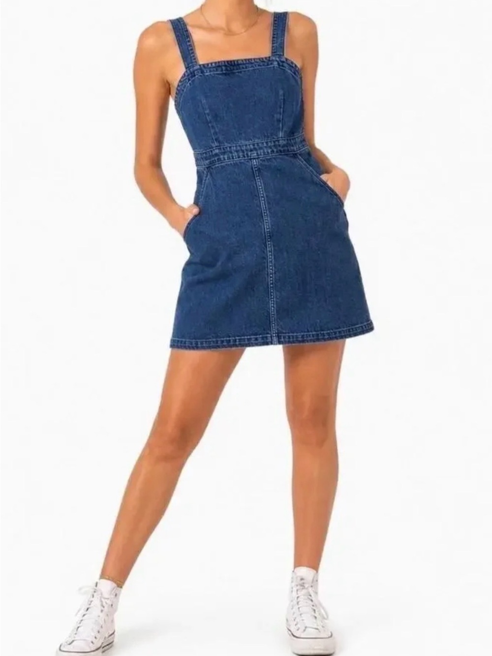 Universal Thread Women's Denim Blue Overall Jumper Sz 16